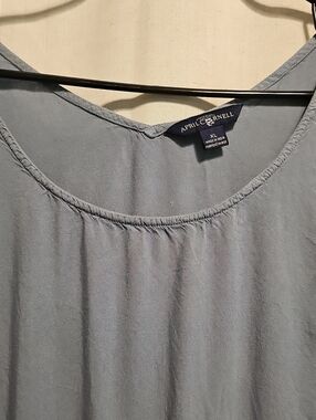 April Cornell Dusty Blue Tunic Tank